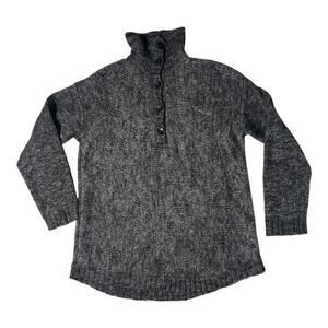 Dark Academia Turtleneck sweater |  Wool Alpaca Blend | small | vintage sweater